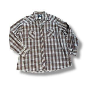 Vintage Wrangler Western Pearl Snap Button Up Shirt